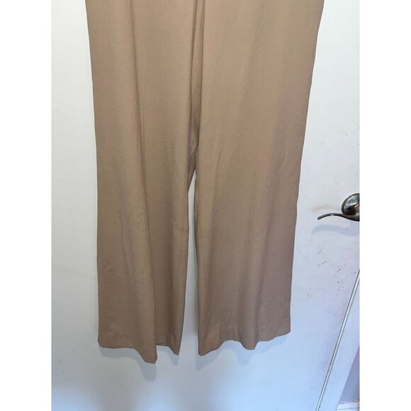 Babaton Tan High Rise Wide-Leg  Pull On Women's Pants Size 6 - Picture 5 of 11